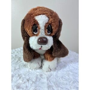 Vintage Russ Basset Hound Plush Baxter Sad Eyes Dog Brown White  Childhood Finds